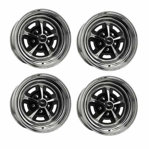15 x 8" Mustang Magnum 500 Wheels (Wheels, Lugs & Caps)