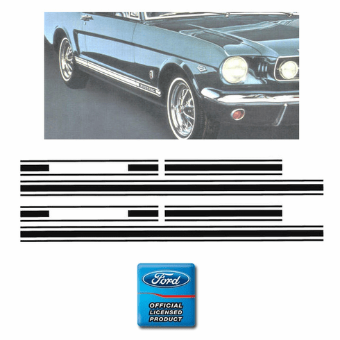 1965-66 Mustang GT Stripe Kit (BLACK)