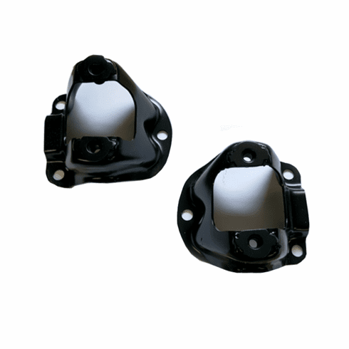 1965-66 Mustang Shelby Black Shock Tower Caps with Washers