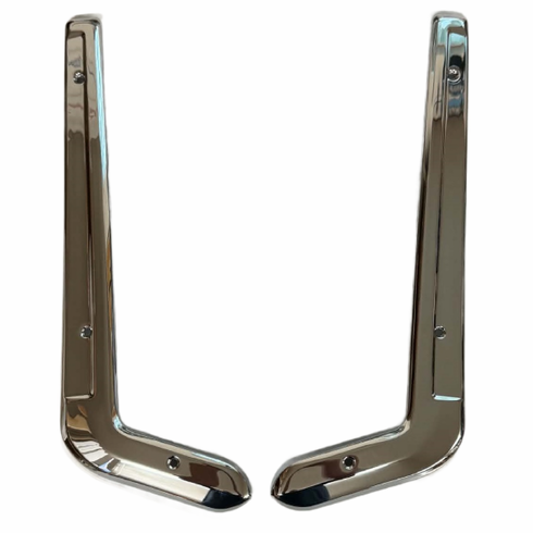 1965-66 Mustang Shelby Bucket Seat Moldings Pair - Stainless Steel