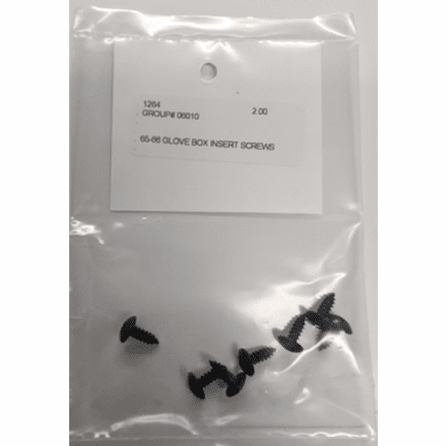 1965-66 Mustang Shelby Glove Box Liner Screws