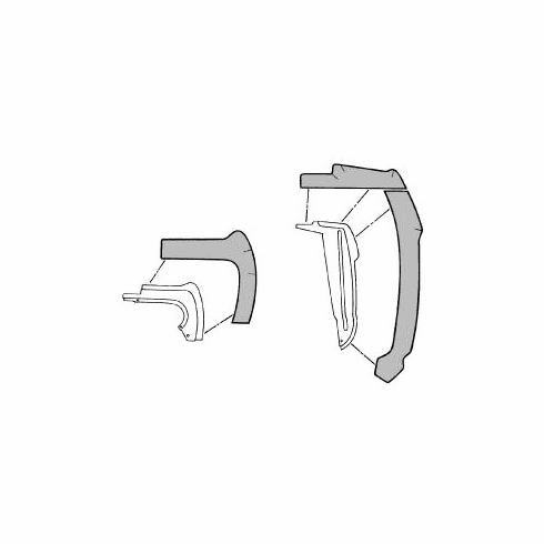 1965-66 Mustang Shelby Splash Shield Rubber Kit