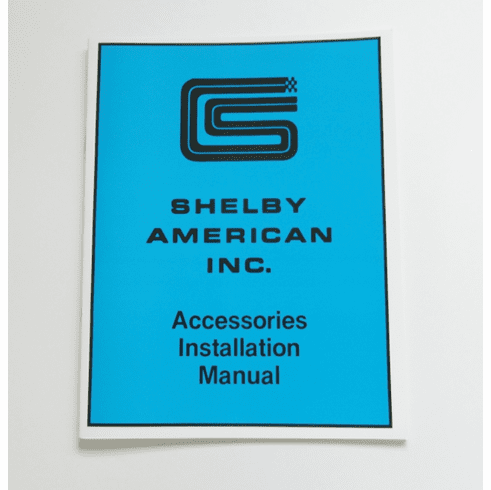 1965-66 Shelby Accessory Installation Manual