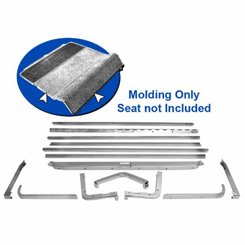 1965-68 Fastback Folddown Seat Moldings