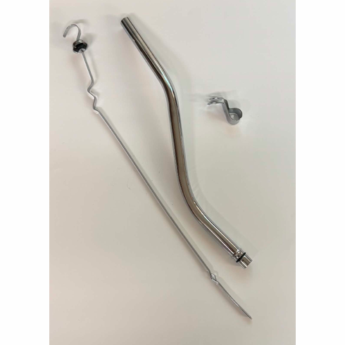 1965-68 Mustang C4 Automatic Chrome Dipstick, Tube & Bracket