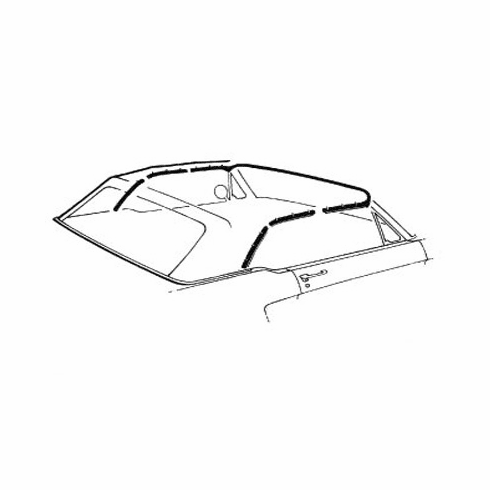 1965-68 Mustang Shelby Convertible Top Weatherstrip Kit