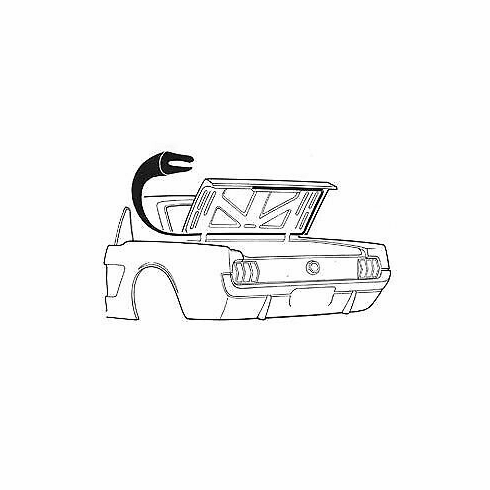 1965-70 Mustang Coupe & Convertible Trunk Lid Weatherstrip