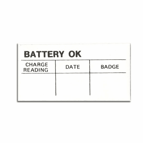 1965-73 Mustang Shelby Battery "OK" Decal