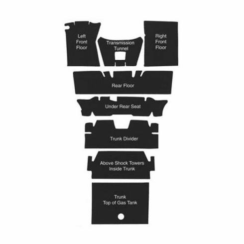 1965-73 Mustang Shelby Underlayment Kit (COUPE)