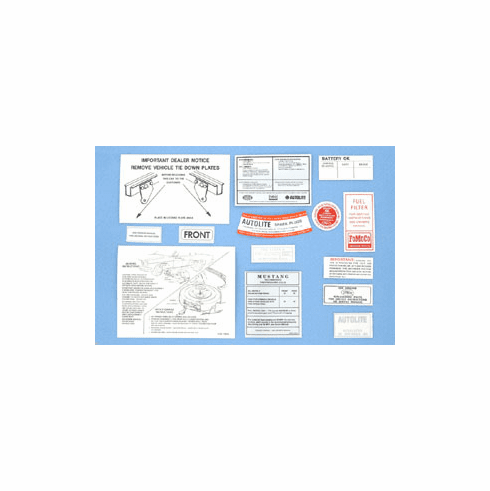 1965 Mustang Decal Kit