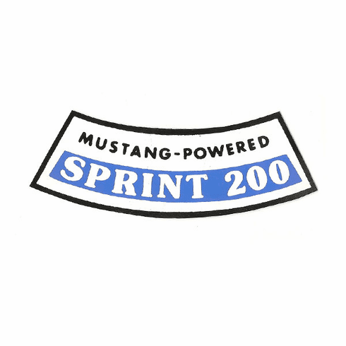 1966 Mustang Sprint 200 Air Cleaner Decal