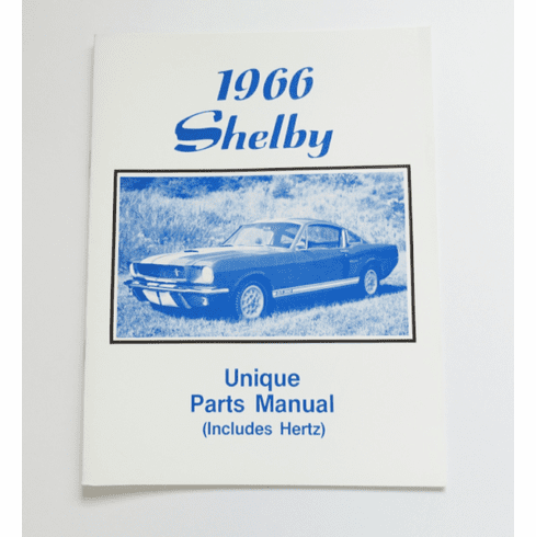 1966 Shelby Unique Parts Book
