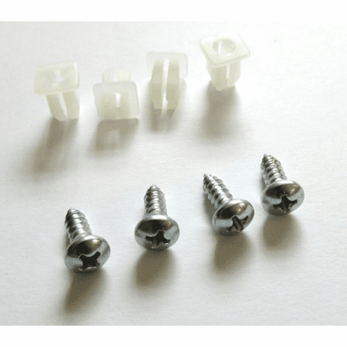 1967-68 Deluxe Interior Door Courtesy Light Lens Mounting Screws & Nuts
