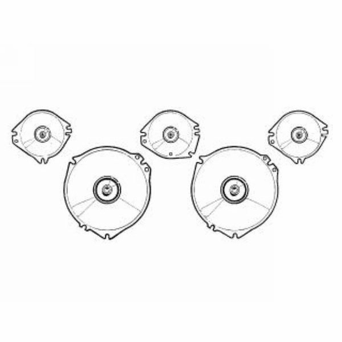 1967-68 Instrument Bezel Lens Set