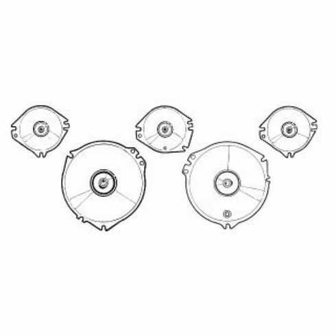 1967-68 Instrument Bezel Lens Set (Trip Meter)