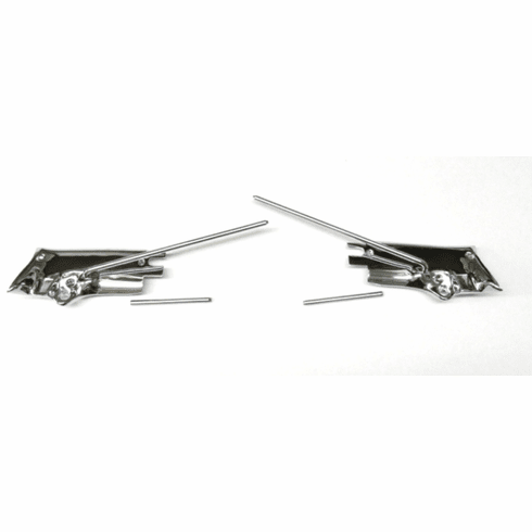 1967-68 Mustang Convertible Sunvisor Brackets & Rods
