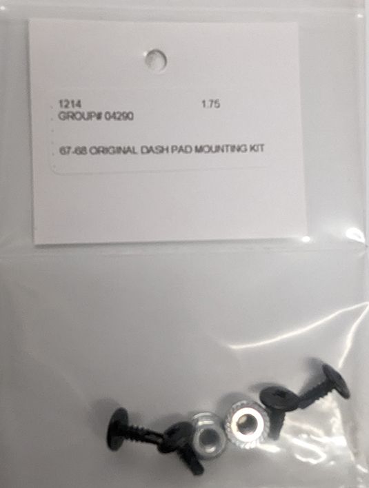 196768 Mustang Shelby Dash Pad Mounting Kit (for Original Pads)