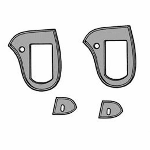 1967-68 Mustang Shelby Outside Door Handle Pads
