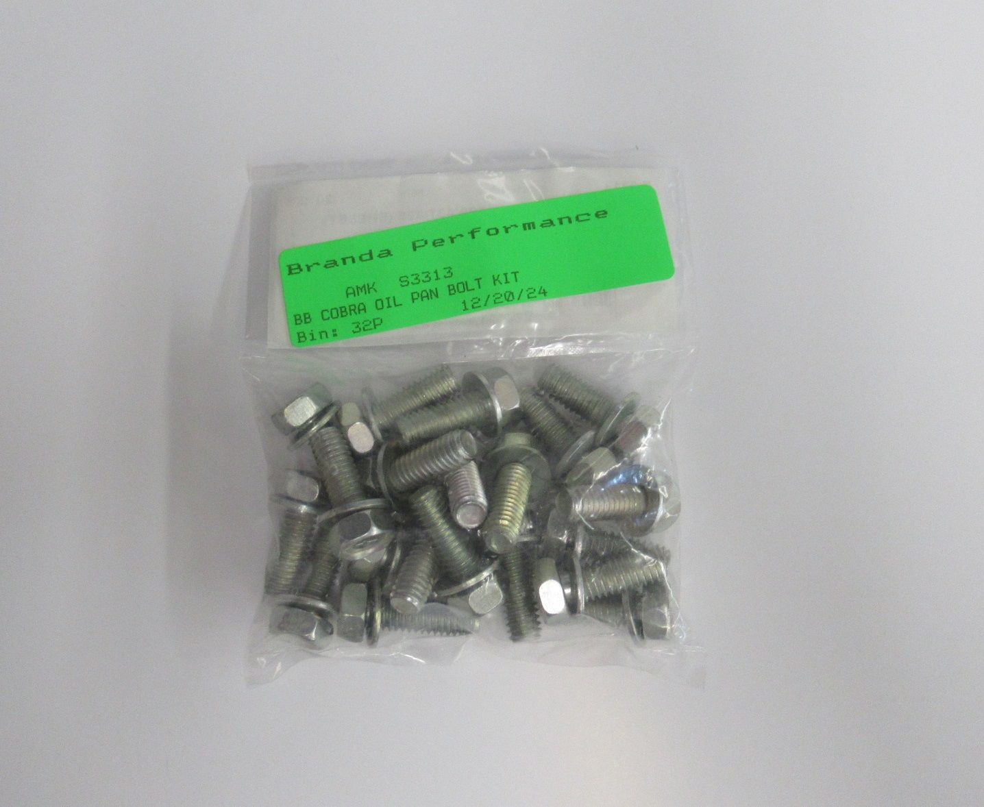 Large Pan Fasteners 1967-70 Shelby Aluminum Oil Pan Fasteners (Big Block)