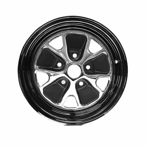 1967 Mustang 14" x 5 1/2" Styled Steel Wheel (Painted Rim)