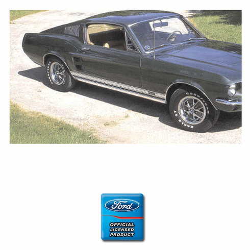 1967 Mustang GT Stripe Kit (WHITE)