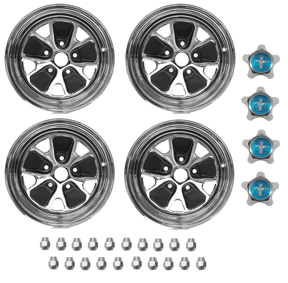 1967 Styled Steel Wheel Package (14" x 51/2")