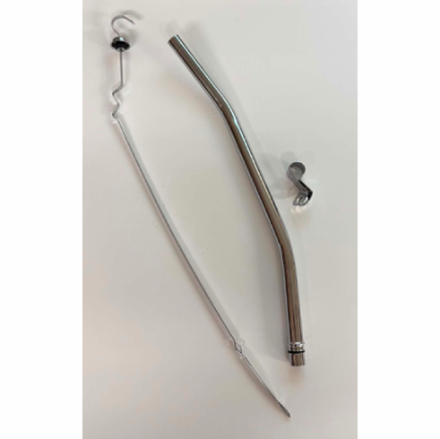 1968-69 Mustang FE C6 Automatic Chrome Dipstick, Tube & Bracket
