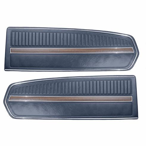 1968 Deluxe Mustang Door Panels (Blue)