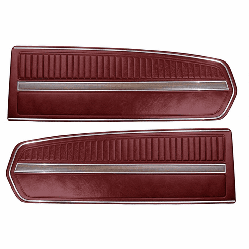 1968 Deluxe Mustang Door Panels (Maroon)