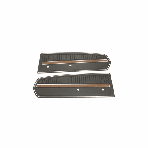 1968 Deluxe Shelby / Mustang Door Panels (Black)