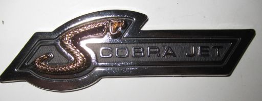 1968 GT500KR 'Cobra Jet' Dash Emblem