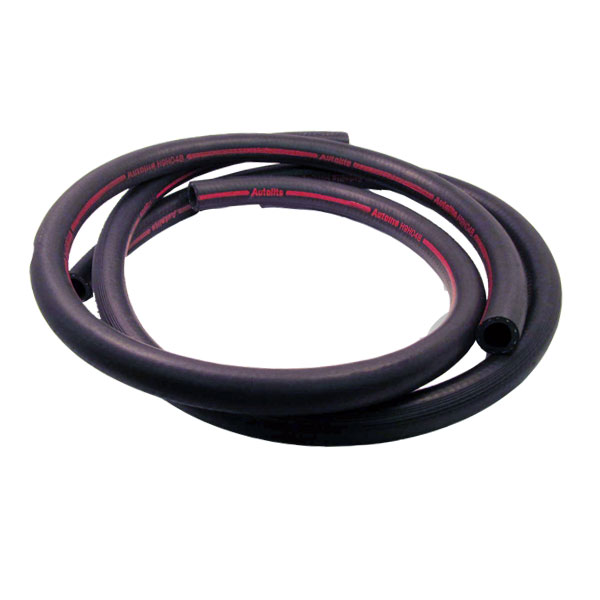 Marti Auto Works 8-Foot Heater Hose For 1968 Mustang - Black With Red Stripe (5/8" ID)