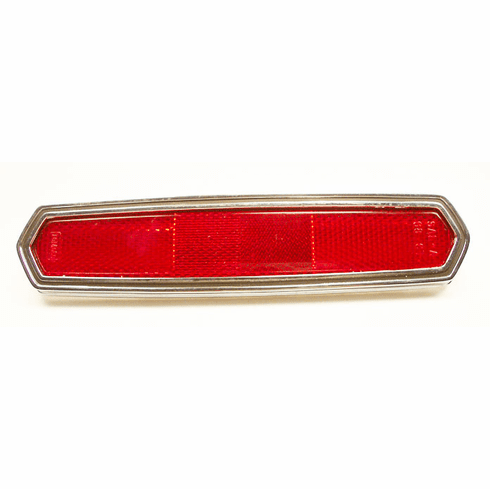 1968 Mustang Late Rear Side Marker Reflector with Chrome