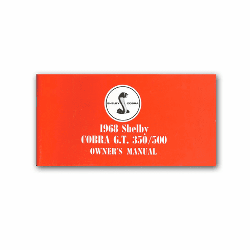 1968 Shelby Owners Manual