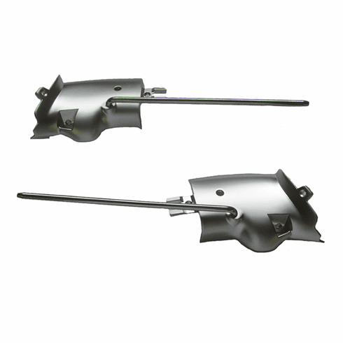 1969-1970 Mustang Convertible Sun Visor Brackets (Satin)