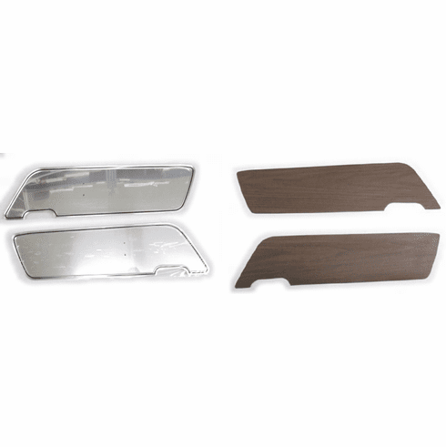 1969-70 Deluxe Door Panel Inserts (Dark Walnut)