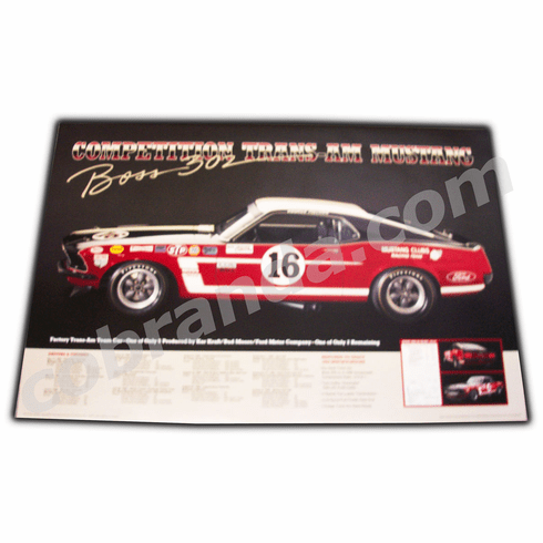 1969 BOSS 302 Competition Trans - Am Mustang Poster