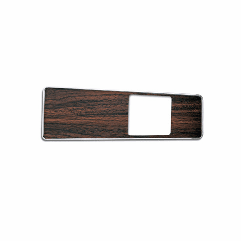 1969 Mustang Deluxe Console Center Insert Panel (Medium Walnut)