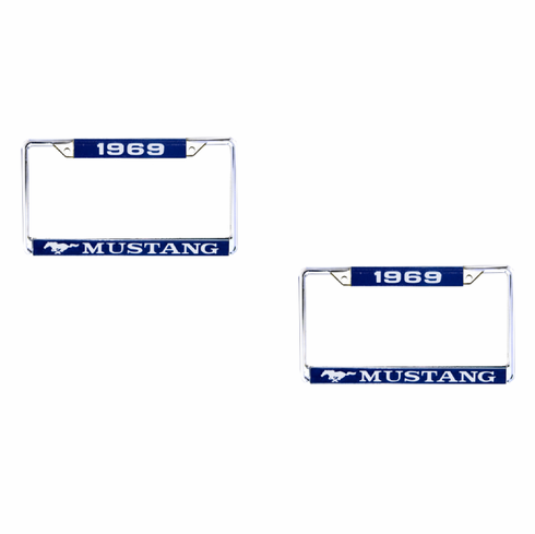 1969 Mustang License Plate Frames (Pair)
