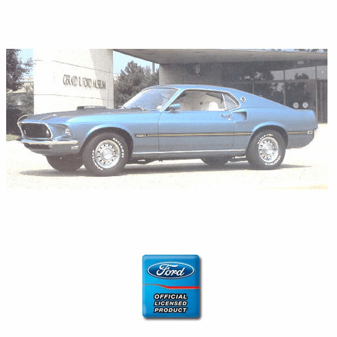 1969 Mustang MACH I Stripe Kit (Gold with White)