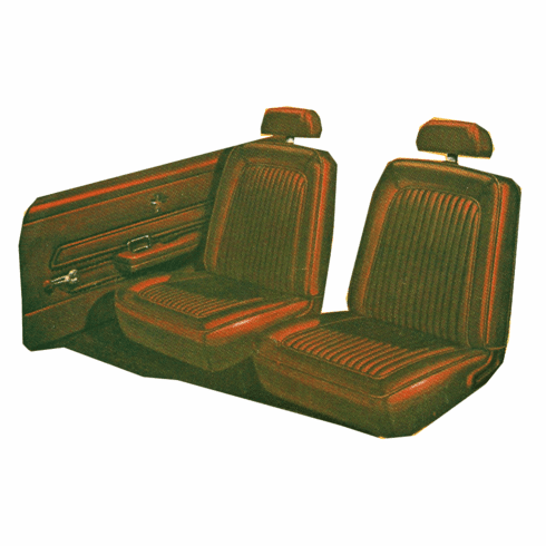 1969 Mustang Standard Low-Back Upholstery