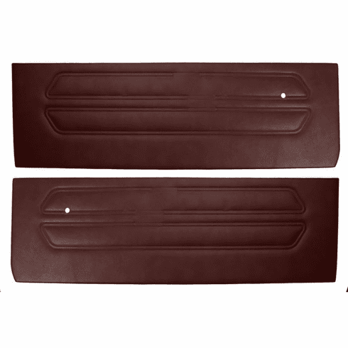 1969 Mustang Standard Maroon Door Panels