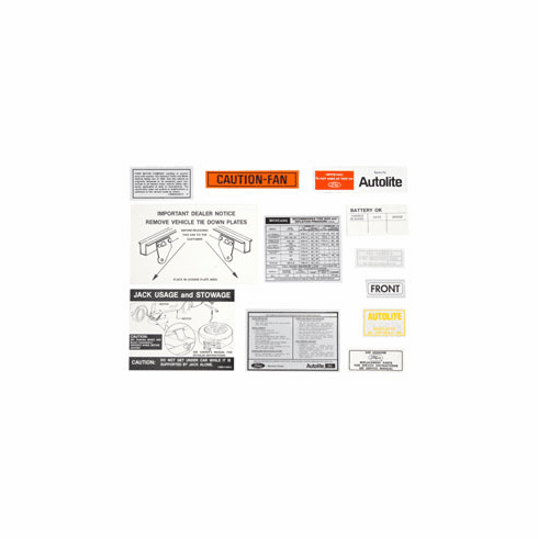 1970 Mustang Decal Kit