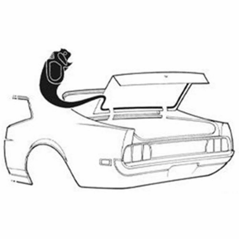1971-72-73 Mustang Fastback Trunk Lid Weatherstrip