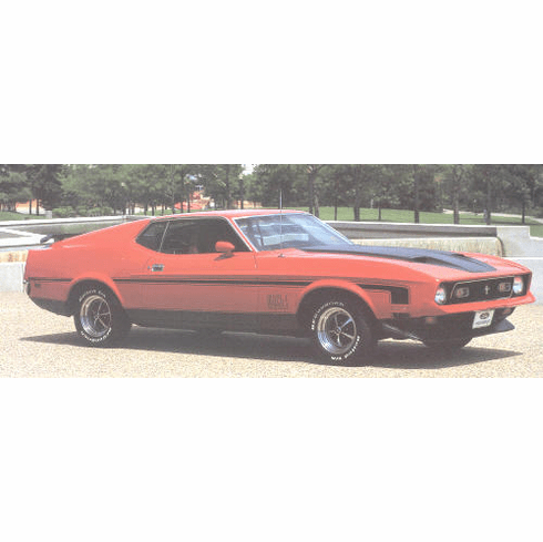 1971-72 MACH1 Body Stripe Kit (BLACK)