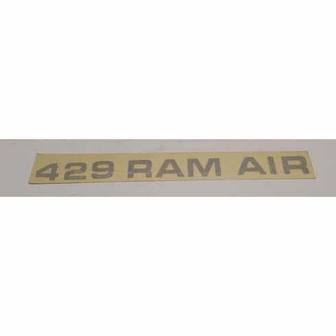 1971-73 Black 429 Ram Air Hood Decal