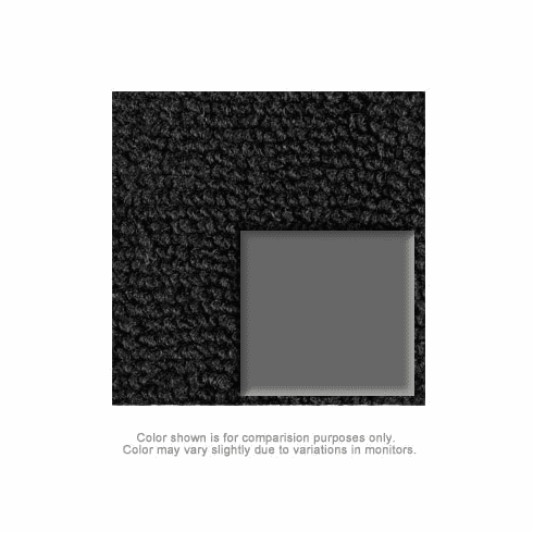 1971-73 Mustang Convertible Deluxe Carpet (Black with Gray Mats)
