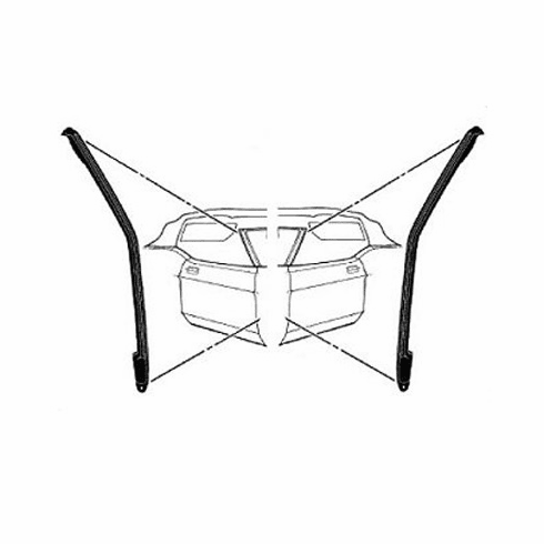 1971-73 Mustang Convertible Front Body Pillar Weatherstrip
