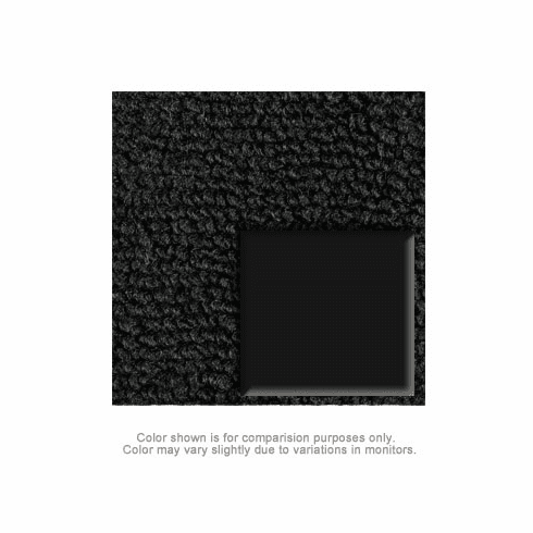 1971-73 Mustang Fastback Deluxe Carpet (Black with Black Mats)
