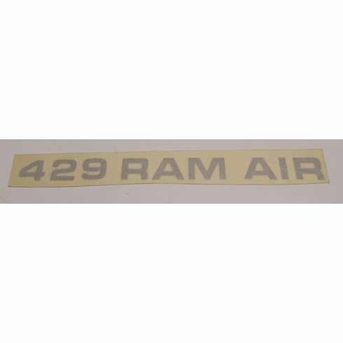 1971-73 Silver 429 Ram Air Hood Decal